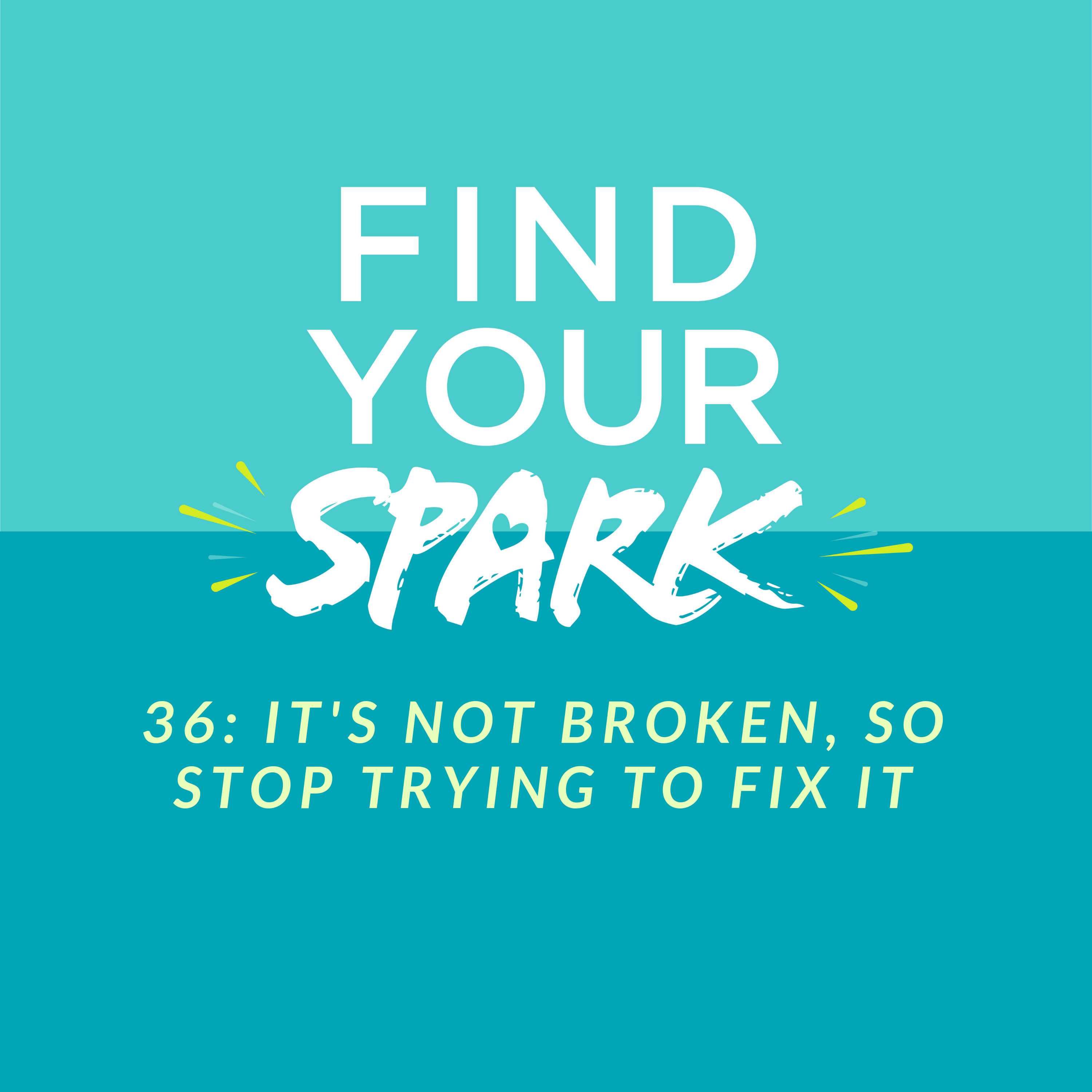 36: It's Not Broken so Stop Trying to Fix It!